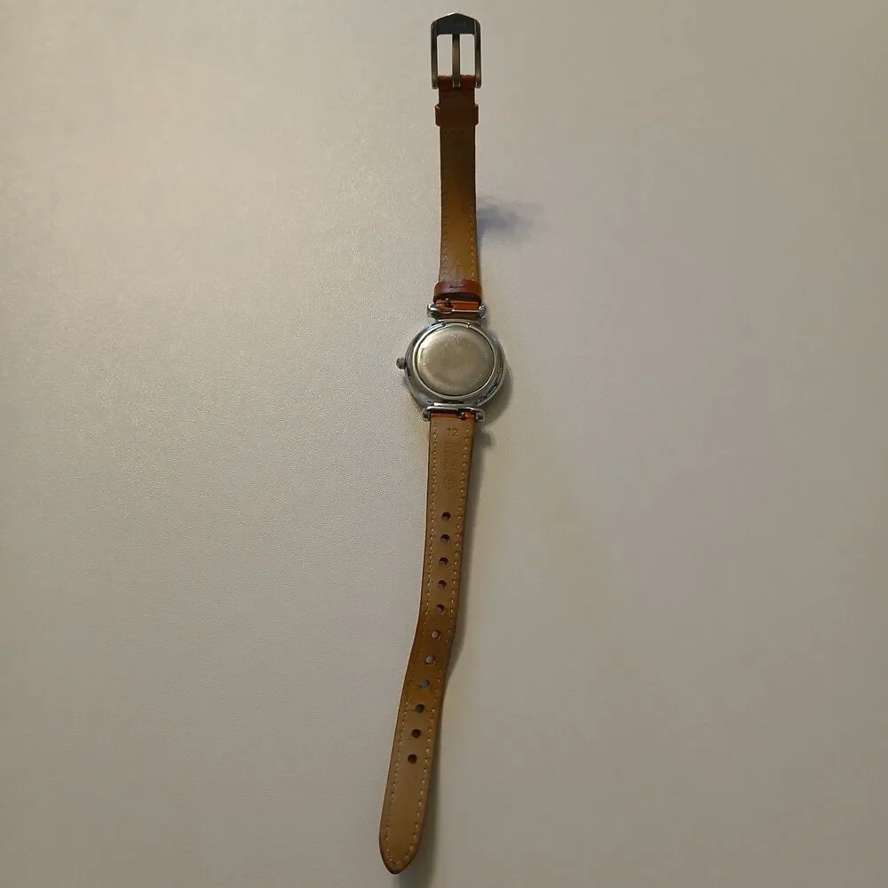 Fossil Women's Blue Dial Leather Strap Watch ES4701 28mm